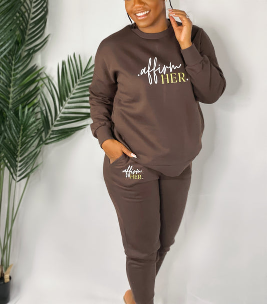 The "AffirmHER & Chill" Pullover PLUS